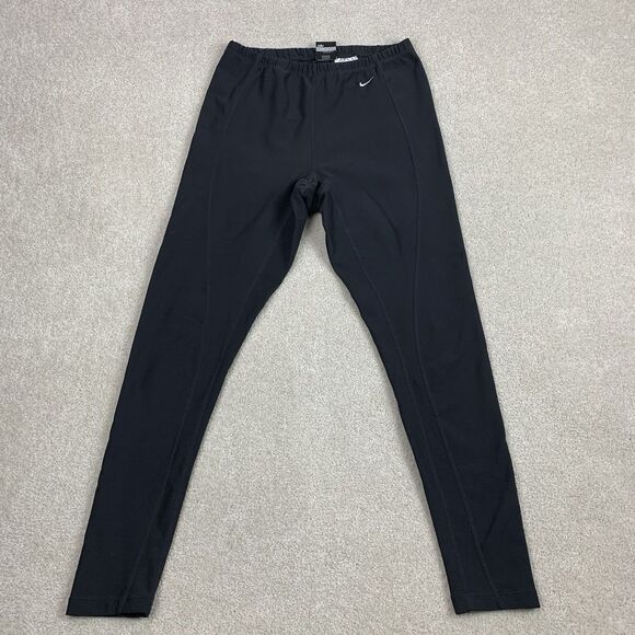 Nike Womens Medium 8-10 Alpha Project Black Run Training Workout Leggings - Picture 1 of 14